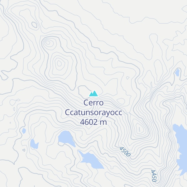 Map of Cerro Ccatunsorayocc