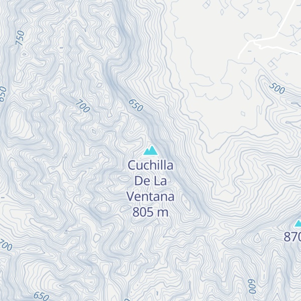 Map of Cuchilla De La Ventana