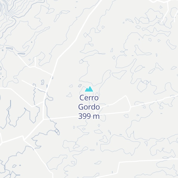 Map of Cerro Gordo