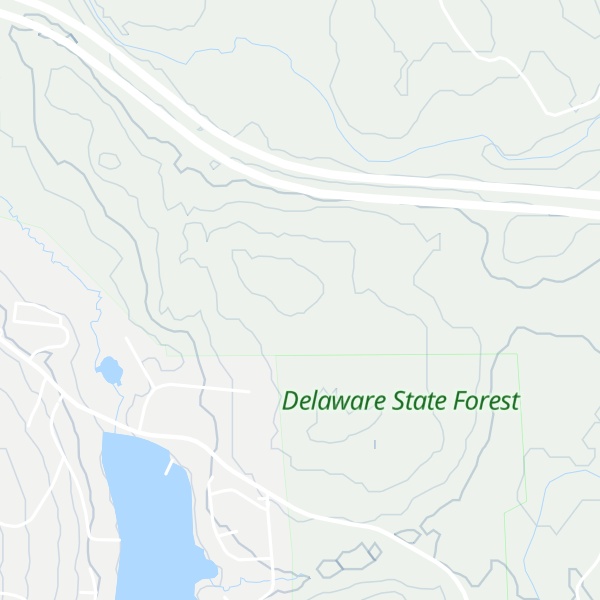 Map of Indian Cabin Ridge
