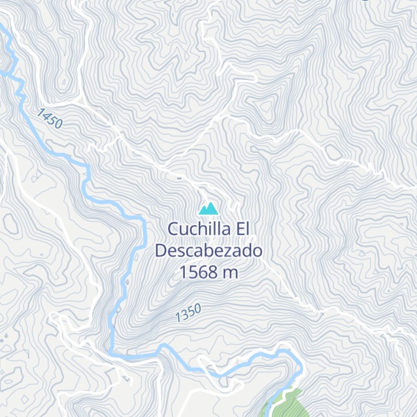 Map of Cuchilla El Descabezado