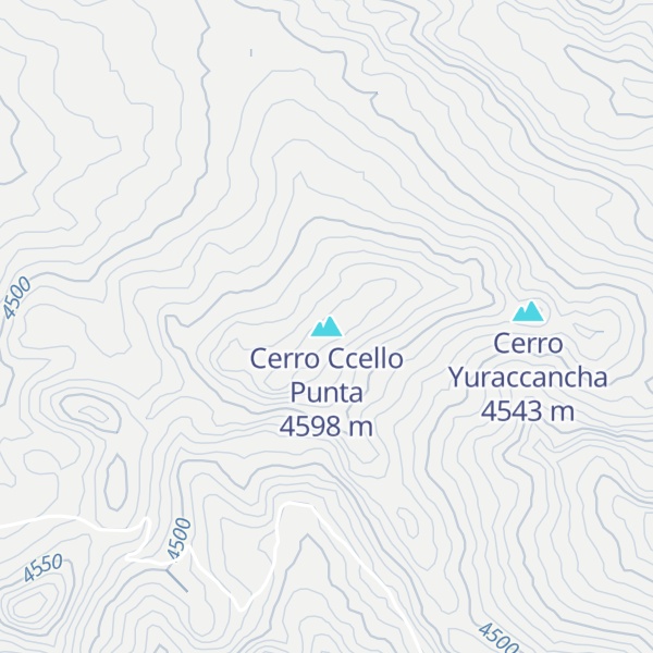 Map of Cerro Ccello Punta