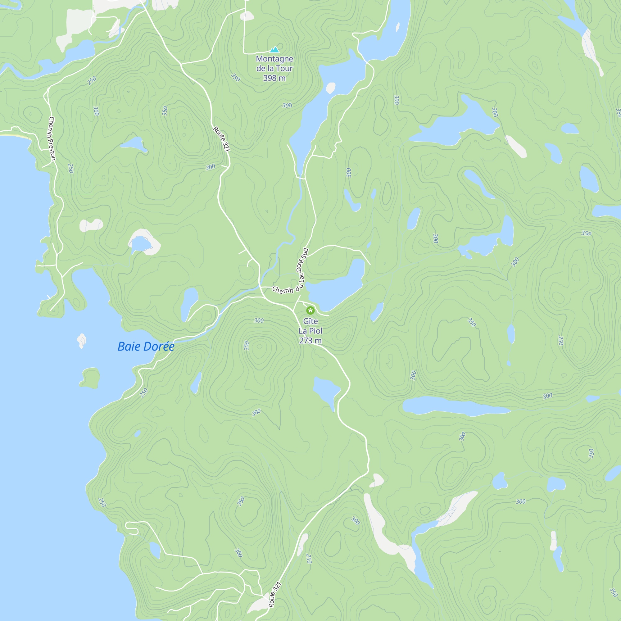 Gîte La Piol map