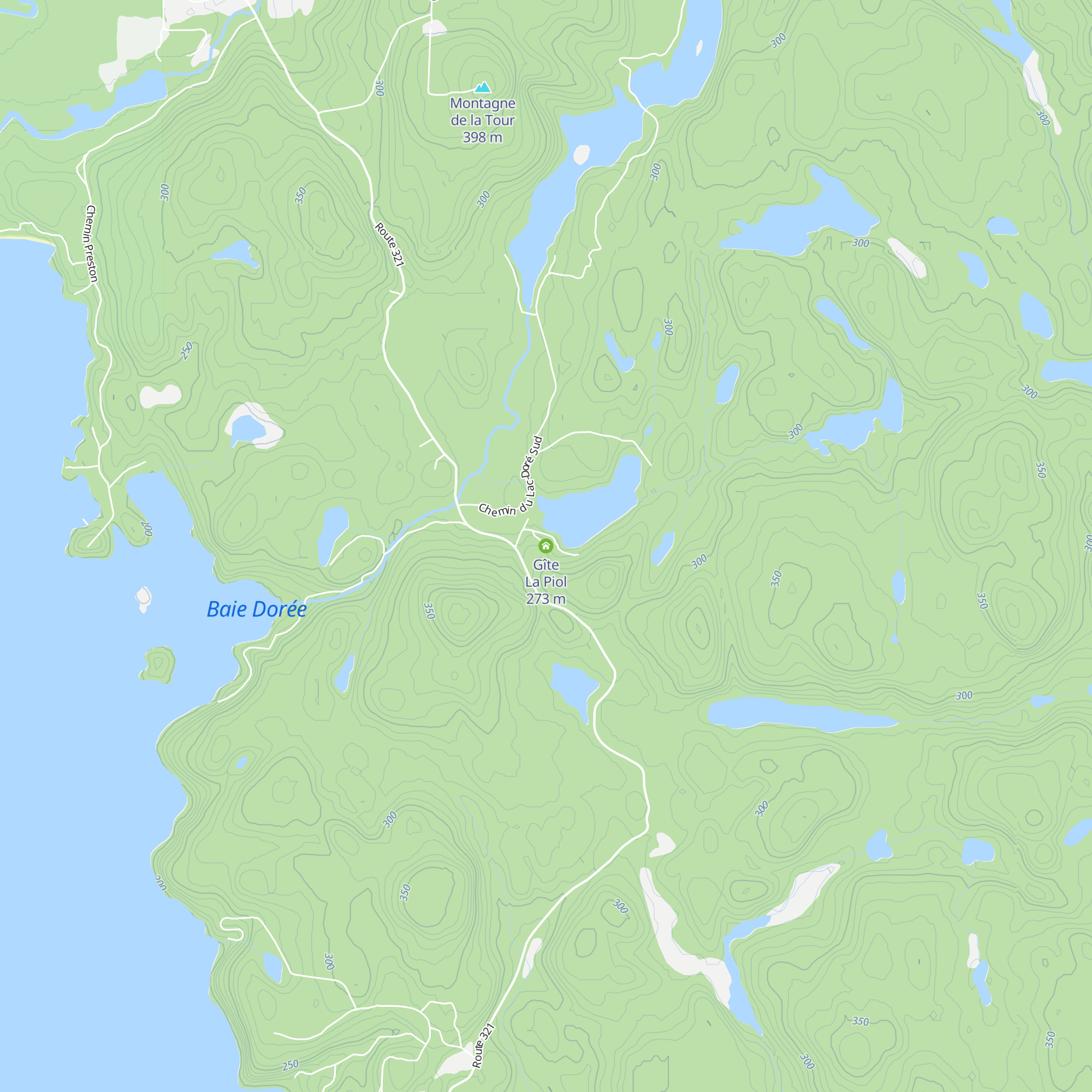 Gîte La Piol map