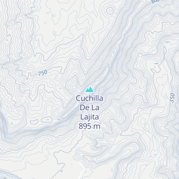 Map of Cuchilla De La Lajita