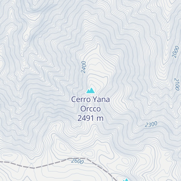 Map of Cerro Yana Orcco