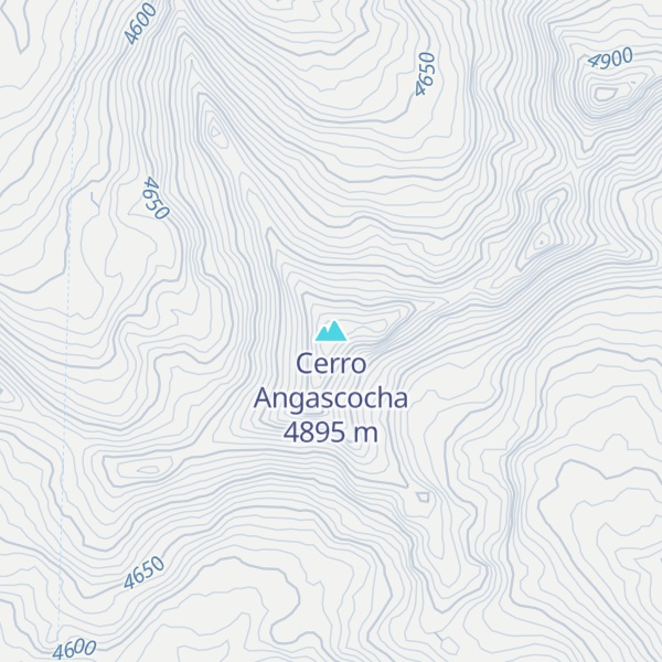 Map of Cerro Angascocha