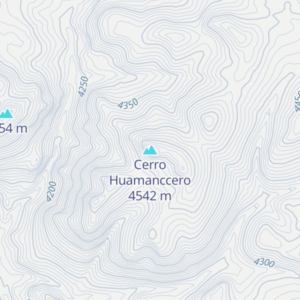 Map of Cerro Huamanccero