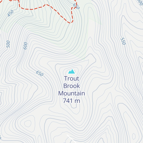 Map of Trout Brook Mountain