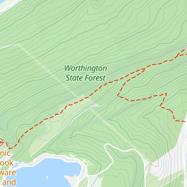 Map of Mount Mohican