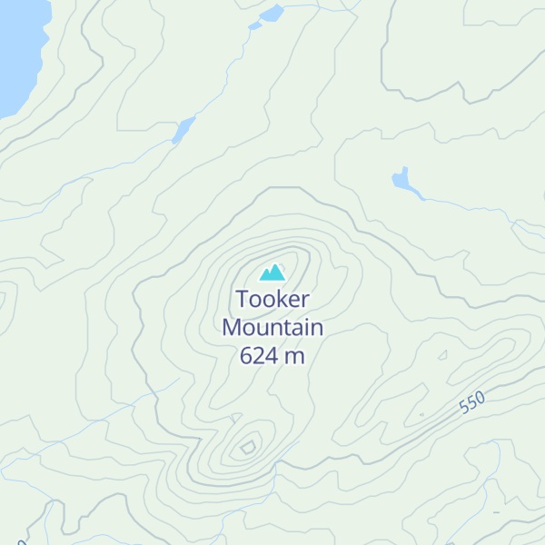 Map of Tooker Mountain