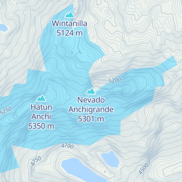 Map of Nevado Anchigrande