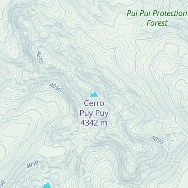 Map of Cerro Puy Puy