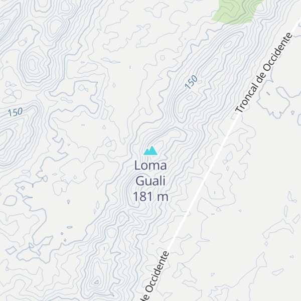 Map of Loma Guali