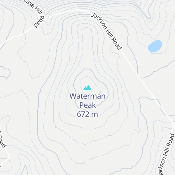 Map of Waterman Peak