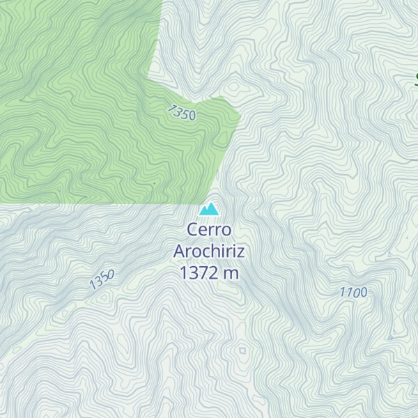 Map of Cerro Arochiriz