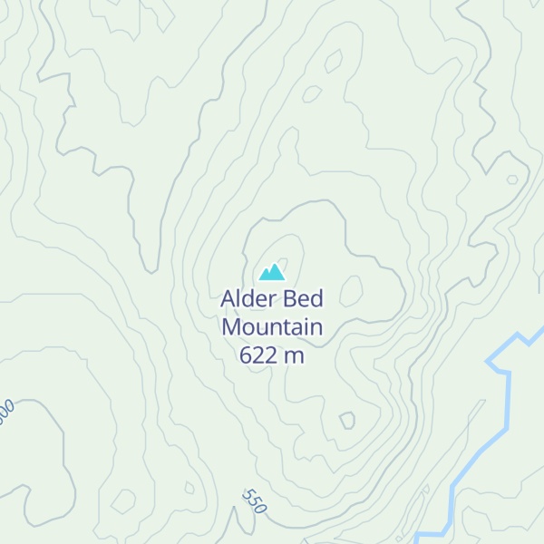 Map of Alder Bed Mountain