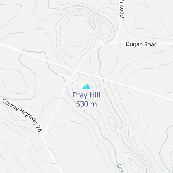 Map of Pray Hill