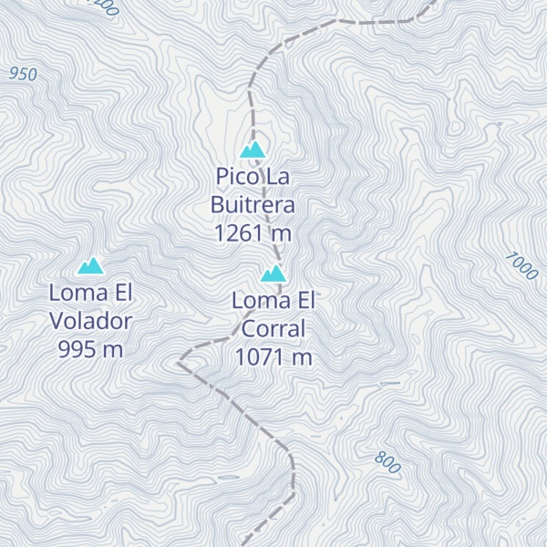 Map of Loma El Corral