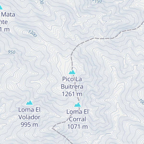 Map of Pico La Buitrera