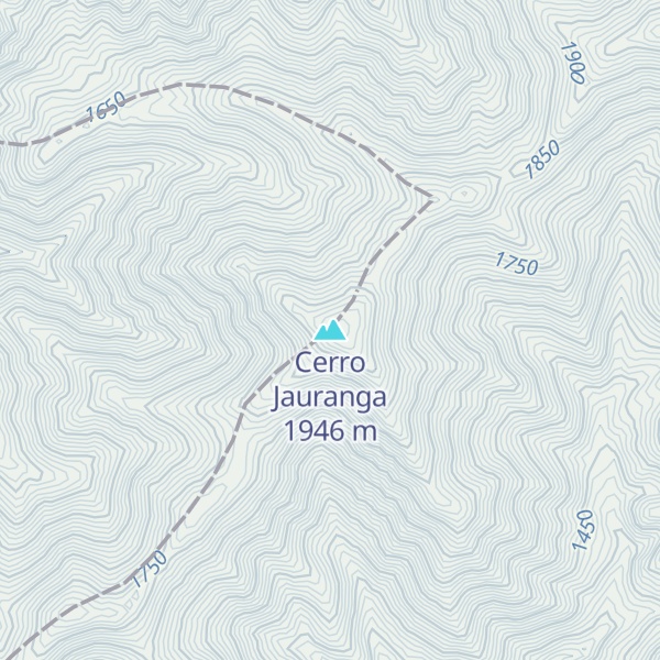 Map of Cerro Jauranga