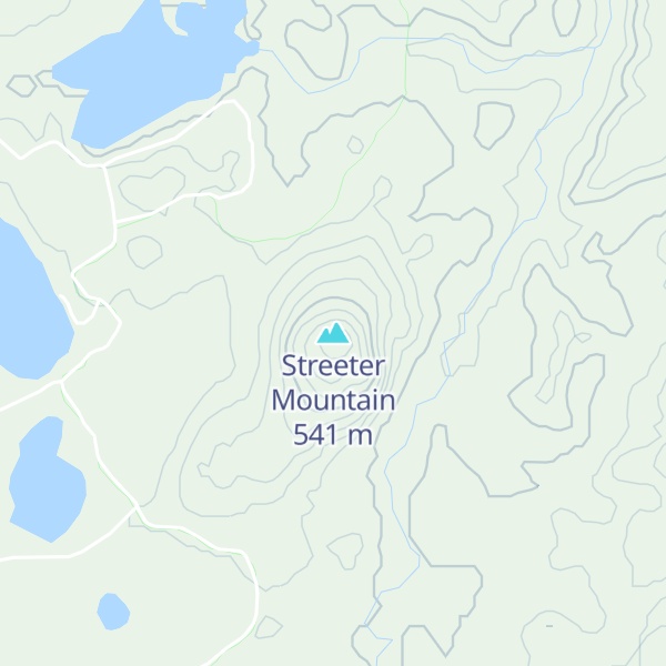 Map of Streeter Mountain