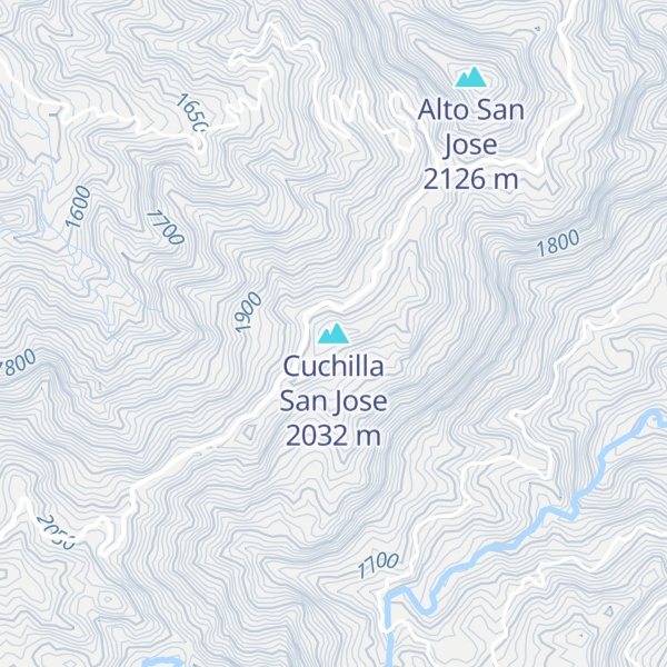 Map of Cuchilla San Jose