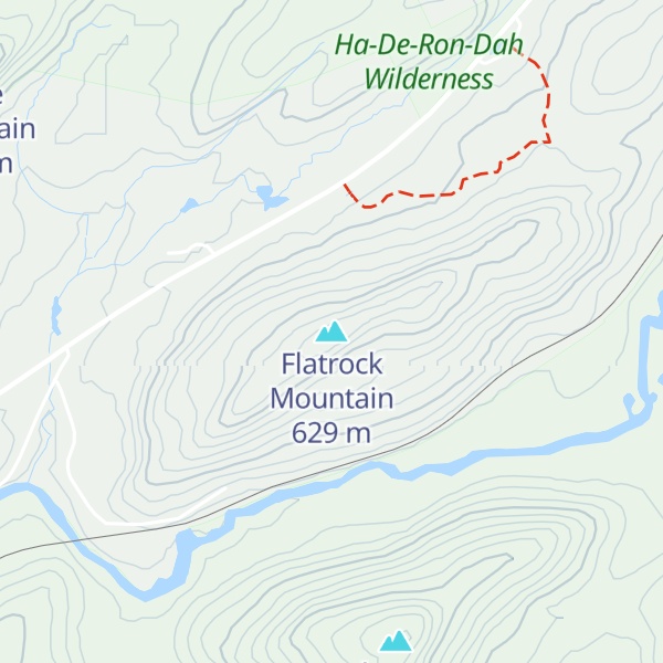 Map of Flatrock Mountain