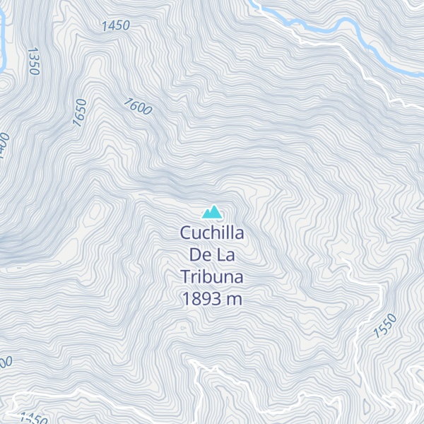 Map of Cuchilla De La Tribuna