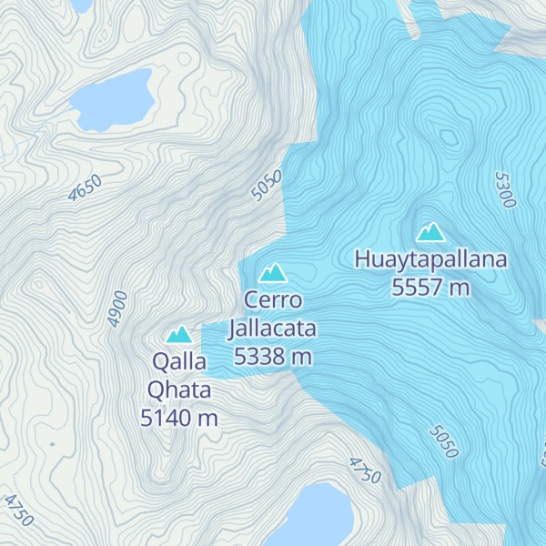 Map of Cerro Jallacata
