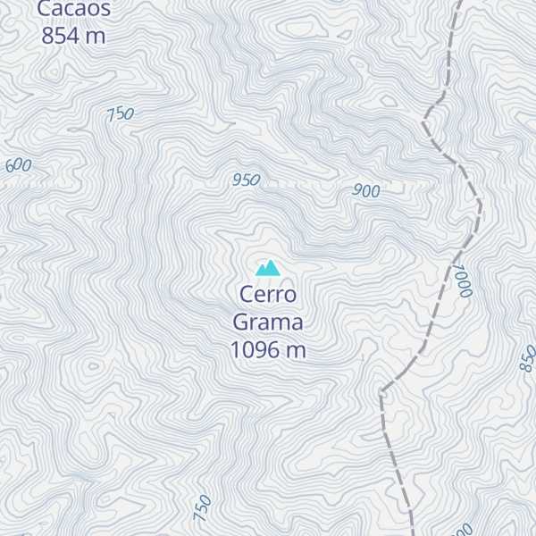 Map of Cerro Grama
