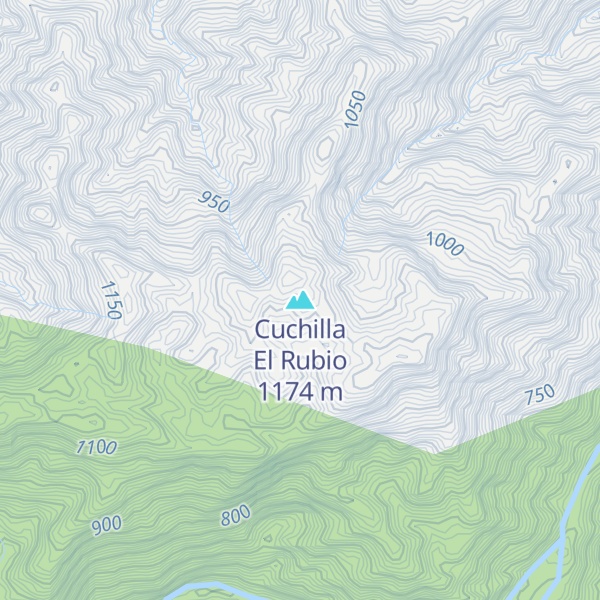 Map of Cuchilla El Rubio