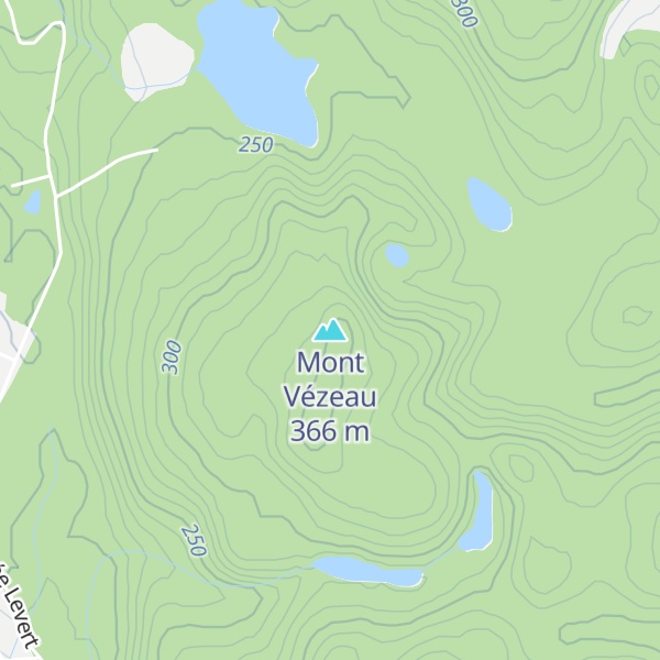 Map of Mont Vézeau