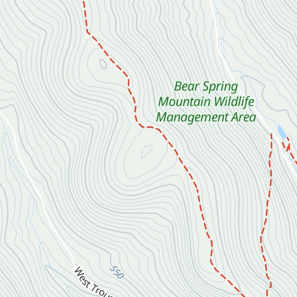 Map of Fork Mountain