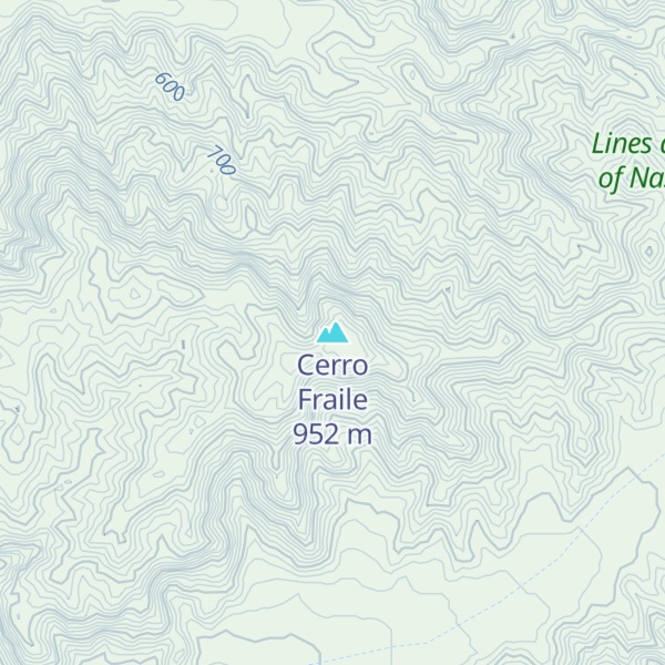 Map of Cerro Fraile