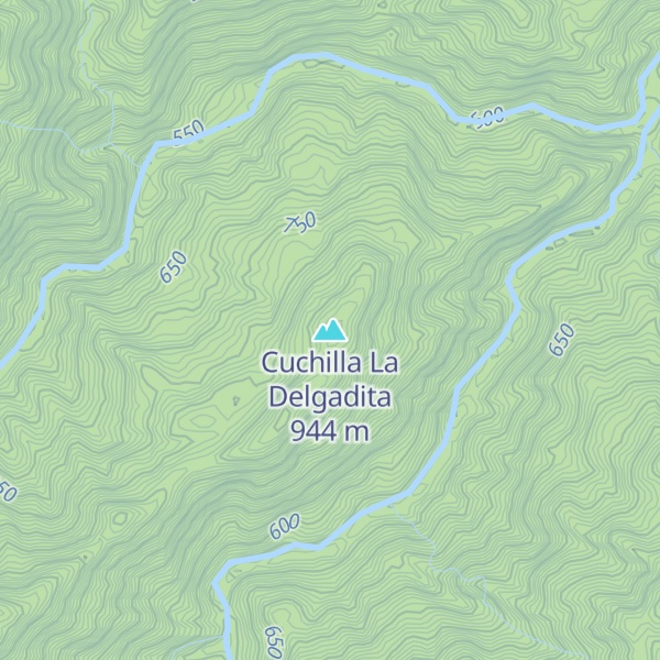 Map of Cuchilla La Delgadita