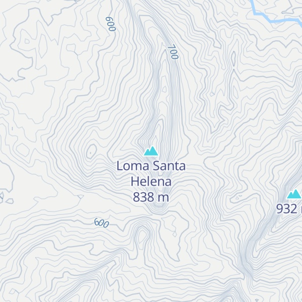 Map of Loma Santa Helena