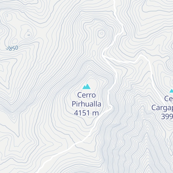 Map of Cerro Pirhualla