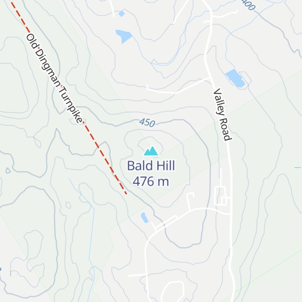 Map of Bald Hill