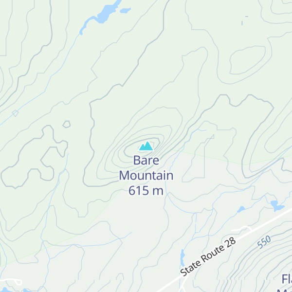 Map of Bare Mountain