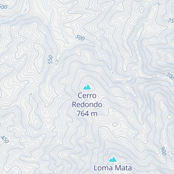 Map of Cerro Redondo