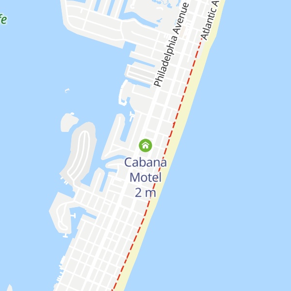Map of Cabana Motel