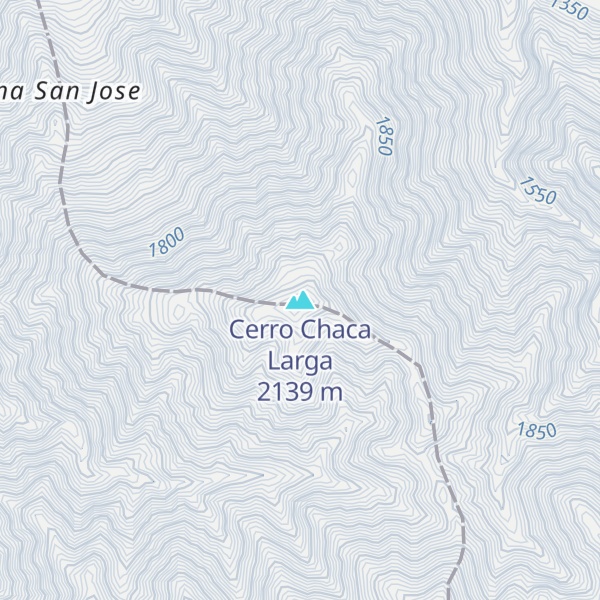 Map of Cerro Chaca Larga