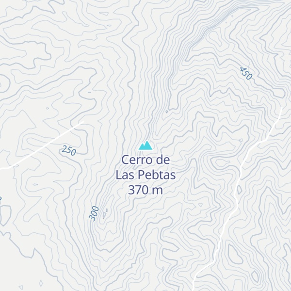 Map of Cerro de Las Pebtas