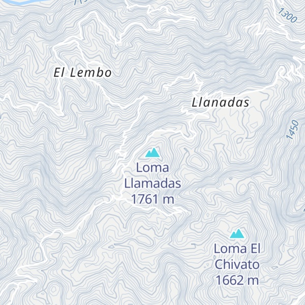 Map of Loma Llamadas