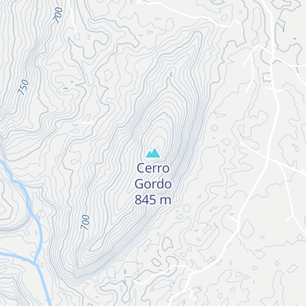 Map of Cerro Gordo