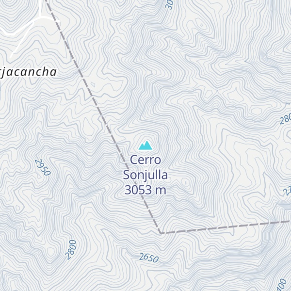 Map of Cerro Sonjulla
