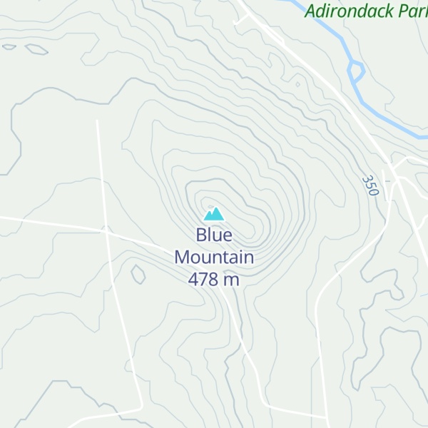 Map of Blue Mountain