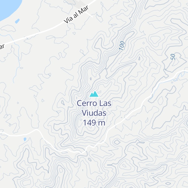 Map of Cerro Las Viudas