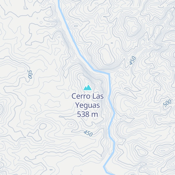 Map of Cerro Las Yeguas